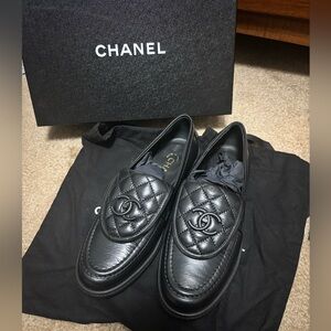 Chanel Lambskin Quilted CC Turnlock Black Size 38